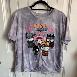 Naruto X Hello Kitty Tie Dye Tee